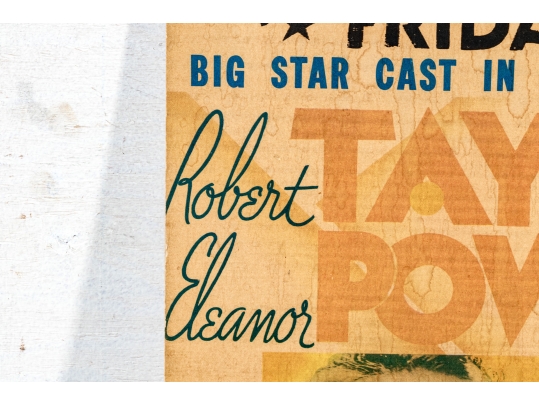 Collection Of Seven 1930's Stamford Theatre Movie Posters And  A 1953 Movie Poster
