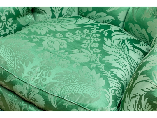 Fabulous Custom Silk Upholstered Tub Back Armchair
