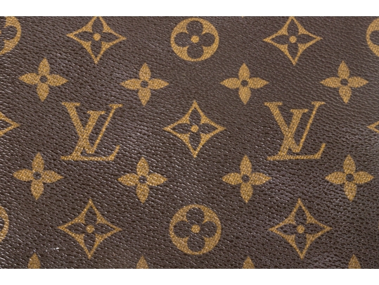 Louis Vuitton Brown Monogram Small Leather Zip Folio Pouch