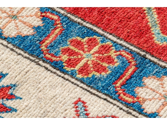 HAND KNOTTED ROOM SIZE PAKISTAN KAZAK WOOL CARPET, APX 9 X 12, NEW