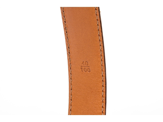 Polo Ralph Lauren Lot Of Two Brown Leather Belts, Size 40/100