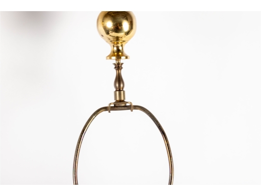 Pair Of Asian-Style Verdigris Metal Table Lamps