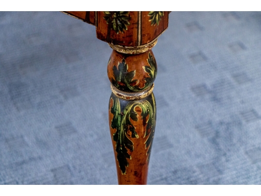 Adams Style Shield Back Painted Armchair