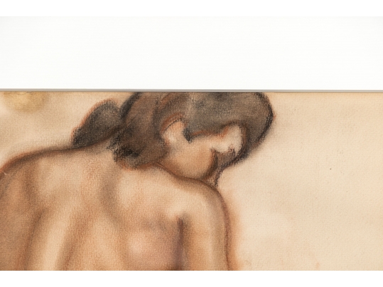 R. Gen Pastel On Paper, Female Nude
