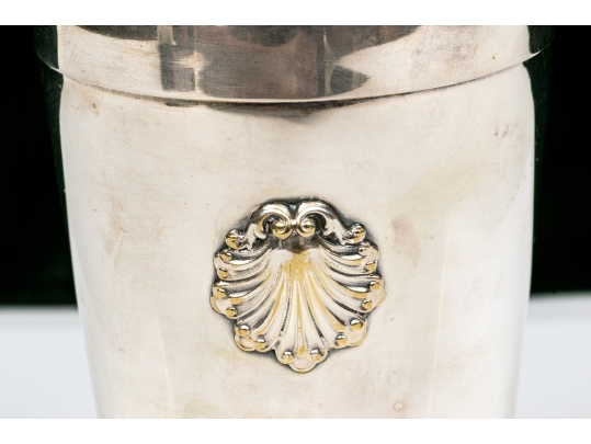 French Silver Plated Cocktail Shaker With Lid