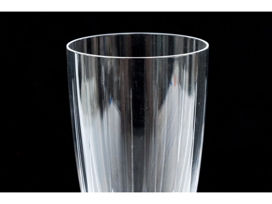 Pair Of Cartier Crystal Flutes