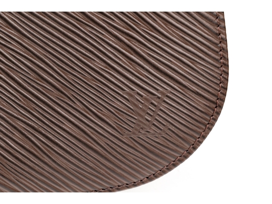 Louis Vuitton Moka Epi Leather Demi-Lune Pochette Bag, With Dustbag