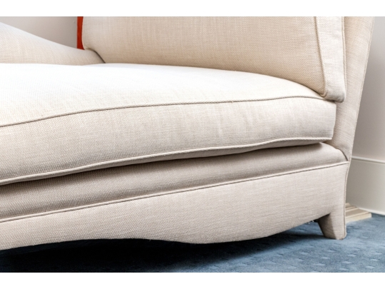 Custom Upholstered Down Filled Right Arm Chaise Lounge