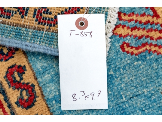 PREMIUM HAND KNOTTED SILKY WOOL PAKISTAN CARPET, 9'-7