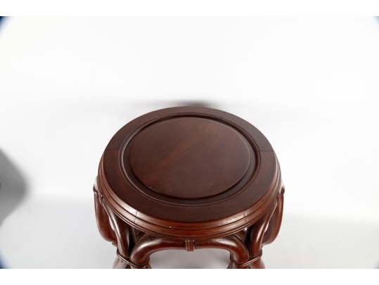 Asian Bentwood Drum Stool Or Side Table