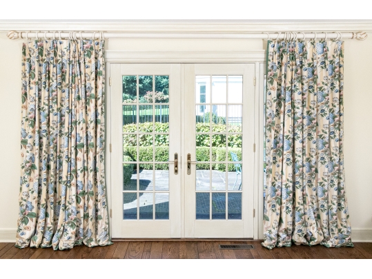 Pair Of Long Luxurious Custom Curtains