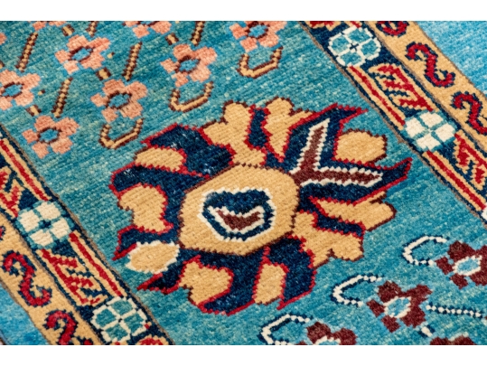 PREMIUM HAND KNOTTED SILKY WOOL PAKISTAN CARPET, 9'-7