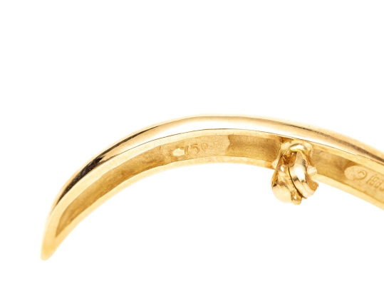 Tiffany & Co. 18k Yellow Gold Paloma Picasso Iconic Jumbo Graffiti Squiggle Brooch, With Box