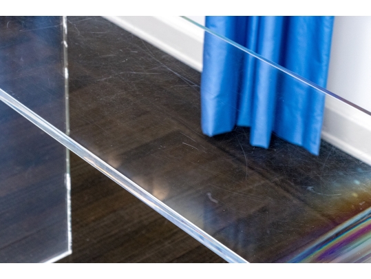 Chic Lucite Waterfall Console Table