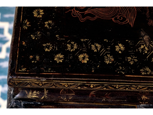 Antique 19th C. Chinese Lacquered Console Table