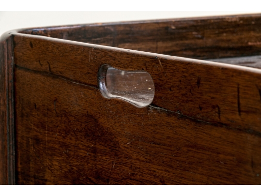 19th C. Mahogany Bedside Cabinet With Tambour Door