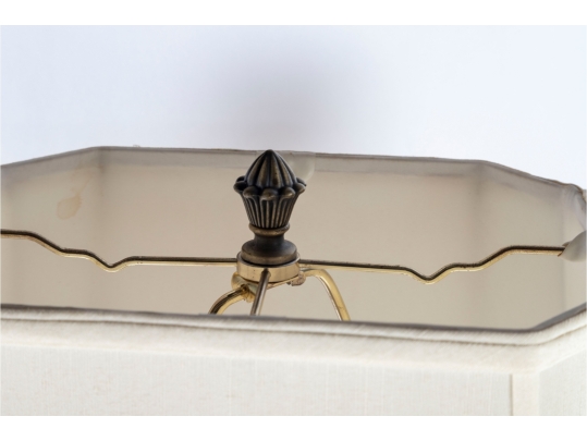 Hand-Painted Floral Porcelain Table Lamp