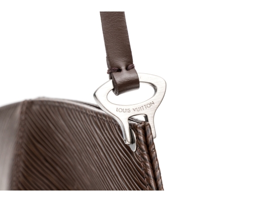 Louis Vuitton Moka Epi Leather Demi-Lune Pochette Bag, With Dustbag