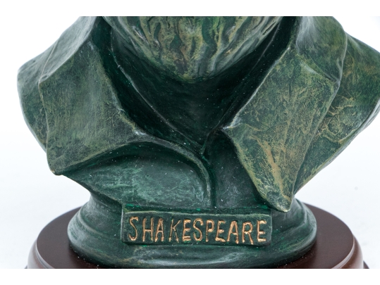 Vintage Composition Bust Of Shakespeare