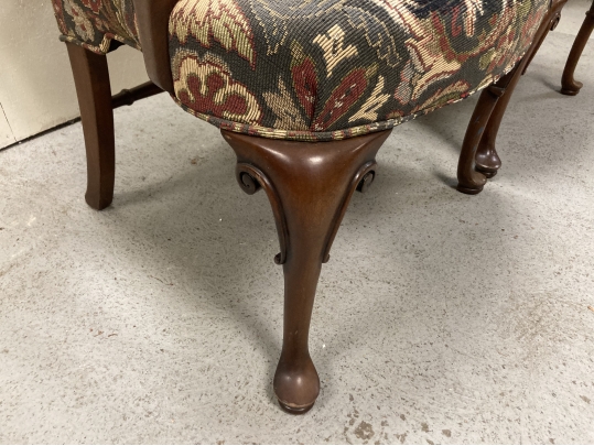 Pair Of Ex Historical Society Georgian Style Armchairs 