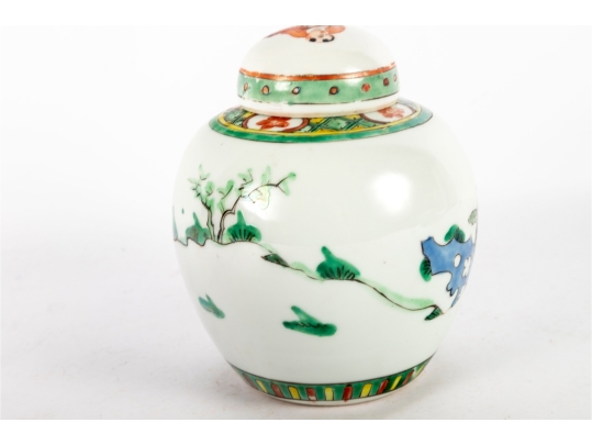Chinese Famille Verte Ginger Jar