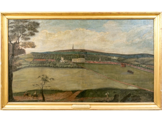Large Antique Oil On Canvas, 