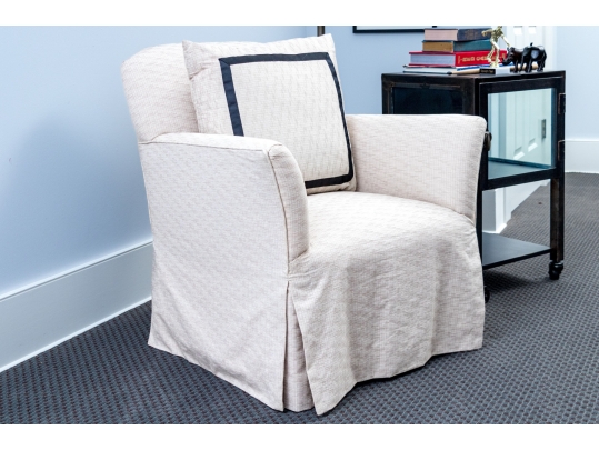 Single Custom Upholstered Accent Armchair