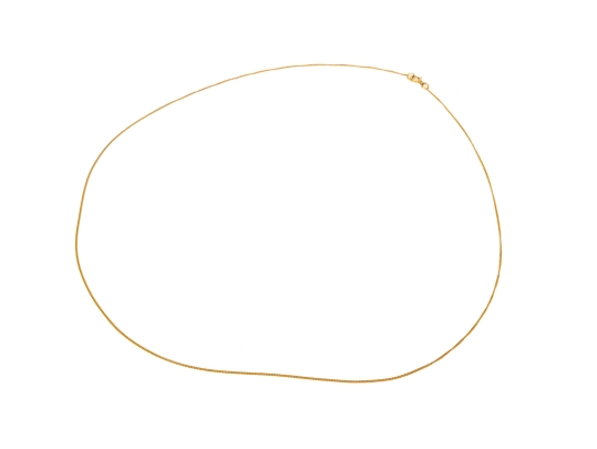 9k Yellow Gold Simple Fine Curb Link Chain