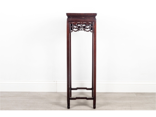 Asian Wood Pedestal Plant Stand