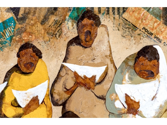 Mixed Media On Board Of A Choir In The Manner Of Andres Escartin (Spanish, B. 1938)