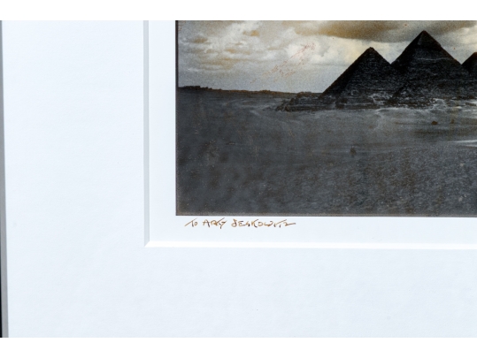 Alexander Casler (20th C.) “The Sands Of Gizah” Photographic Print, 1993