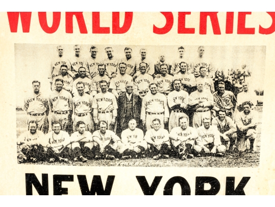 Collection Of Four Antique And Vintage Major League Baseball Posters With 1951 Pennant Poster