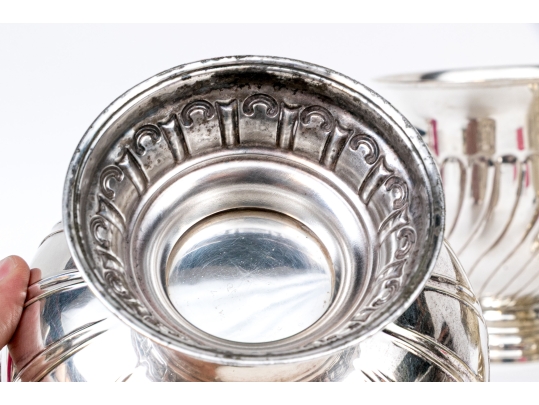 Four Quality English Silver-Plated Bowl