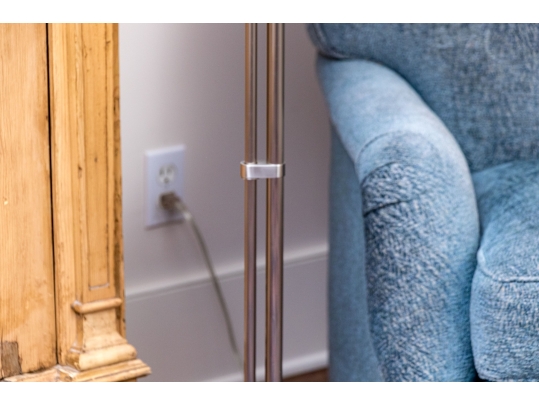 Adjustable Chrome Floor Lamp