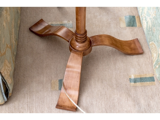 Gorgeous Quality Pair Of Carved Faux Bamboo Wooden Floor Lamps