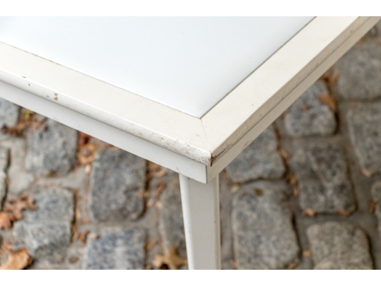 Pair Of Glass Top Folding Card Tables