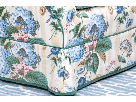 Custom Upholstered Tub Back Accent Lounge Chair