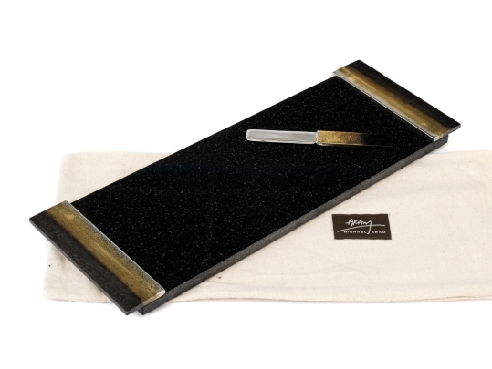 Michael Aram Luxurious Artisanal Cheese Board With Knife