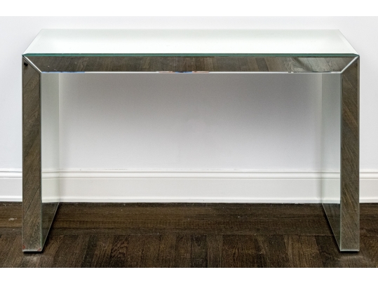 Hollywood Regency Mirrored Console Tabe