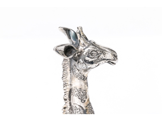 Buccellati Sterling Silver Miniature Lovable Reclining Giraffe, Retail $1,000