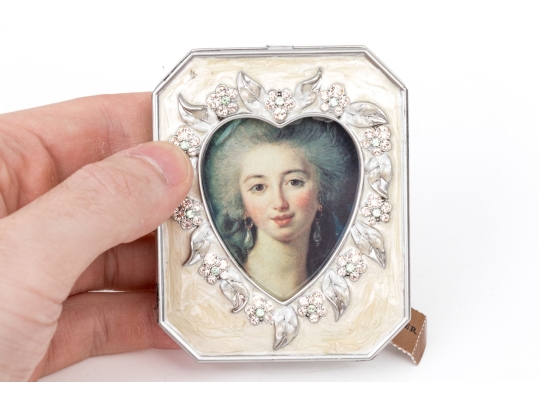 Jay Strongwater Enamel Heart Frame 