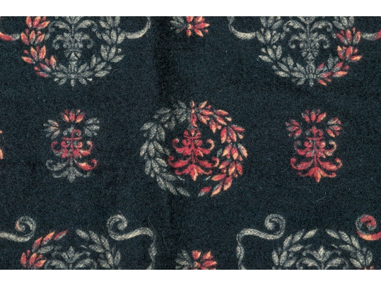 Loro Piana Beautiful Black Cashmere And Suede Edged Throw
