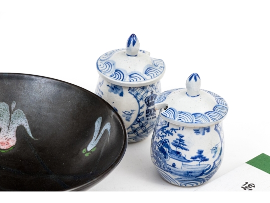 Asian Decorative Collection Including Chopsticks