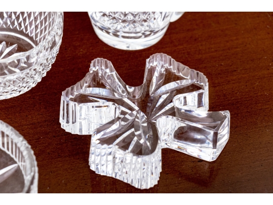 Group Of Five Waterford Cut Crystal Table Wares