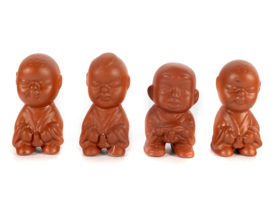 Four Pee-Pee Boy Tea Pets