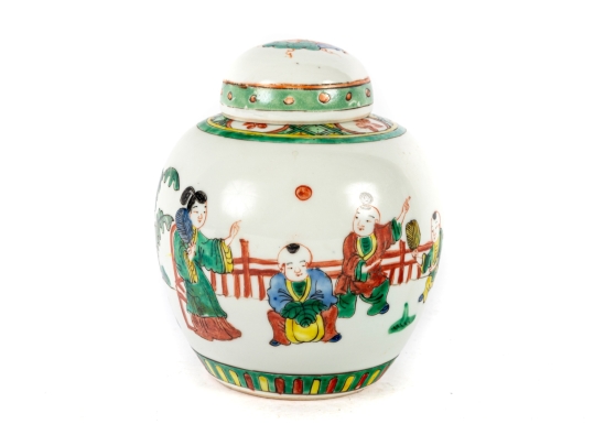 Chinese Famille Verte Ginger Jar