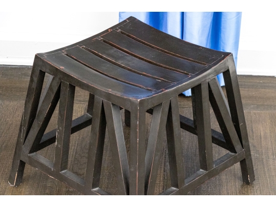 Paid Of Parisian Designer Wooden Stools