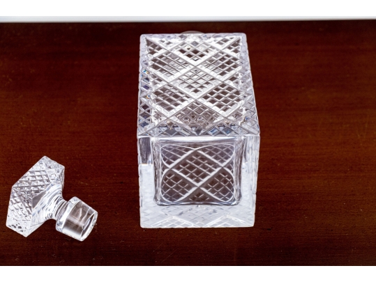 Faberge Cut Crystal Decanter With Stopper