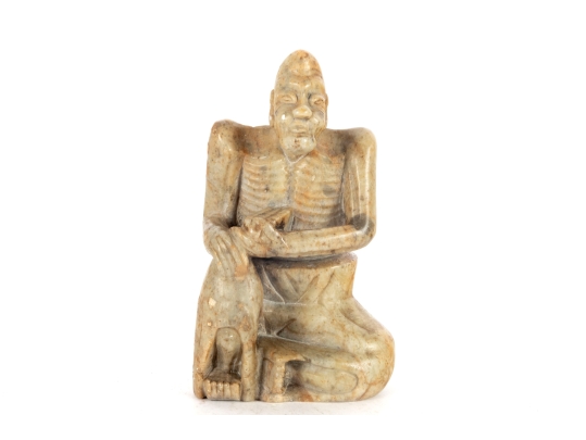 Carved Soapstone Figure Of An Ascetic 