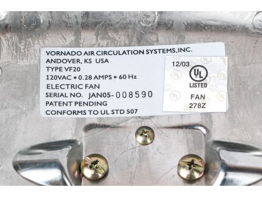 Vornado VP20 Steel Framed Fan